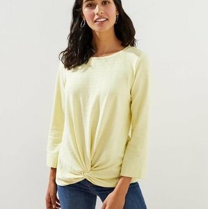 NWT LOFT Twist Hem Sweatshirt